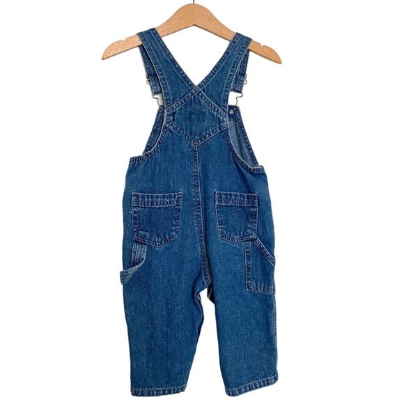 Arizona Original Jeans Toddler Baby 12 Months Bib Overalls Blue Denim Farmer Kid - Picture 2 of 9